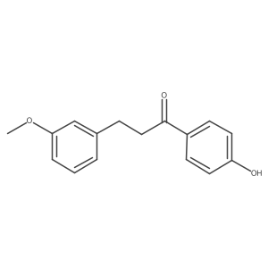 1-(4-Hydroxyphenyl)-3-(3-methoxyphenyl)-1-propanone Structure