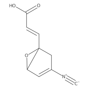 3-(3-Isocyano-6-oxabicyclo(3.1.0)hex-2-en-5-yl)acrylic acid, (1S,5S)-结构式