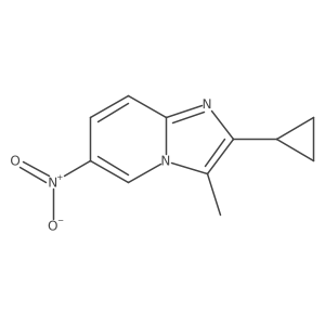 2-Cyclopropyl-3-methyl-6-nitroimidazo[1,2-a]pyridine Structure
