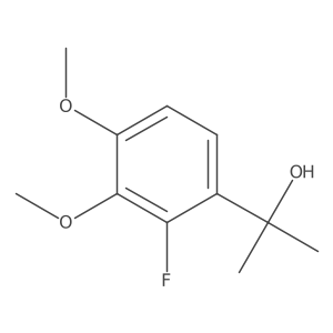2-(2-Fluoro-3,4-dimethoxyphenyl)propan-2-ol结构式