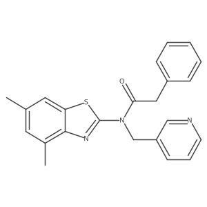 N-(4,6-dimethylbenzo[d]thiazol-2-yl)-2-phenyl-N-(pyridin-3-ylmethyl)acetamide Structure
