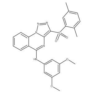 N-(3,5-dimethoxyphenyl)-3-[(2,5-dimethylphenyl)sulfonyl][1,2,3]triazolo[1,5-a]quinazolin-5-amine Structure
