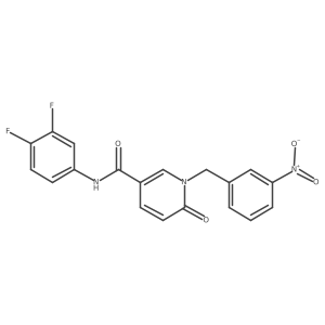 N-(3,4-difluorophenyl)-1-(3-nitrobenzyl)-6-oxo-1,6-dihydropyridine-3-carboxamide Structure