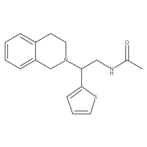 N-(2-(3,4-dihydroisoquinolin-2(1H)-yl)-2-(thiophen-2-yl)ethyl)acetamide Structure
