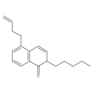 5-(Allyloxy)-2-(2-ethoxyethyl)isoquinolin-1(2H)-one结构式