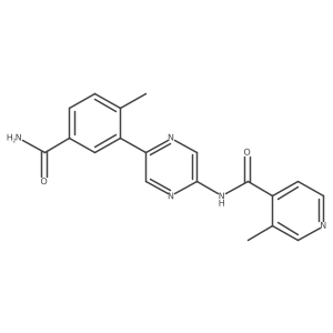 N-[5-[5-(Aminocarbonyl)-2-methylphenyl]-2-pyrazinyl]-3-methyl-4-pyridinecarboxamide Structure