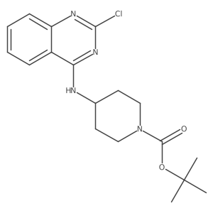 tert-Butyl 4-((2-chloroquinazolin-4-yl)amino)piperidine-1-carboxylate结构式
