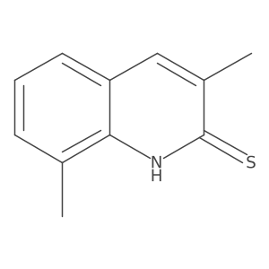 3,8-Dimethyl-quinoline-2-thiol结构式