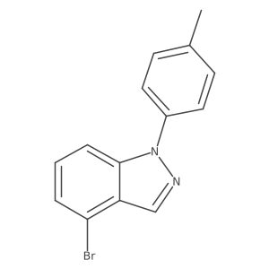 1h-Indazole,4-bromo-1-(4-methylphenyl)-结构式
