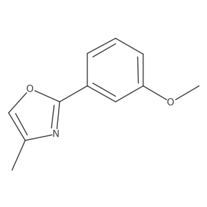 2-(3-Methoxyphenyl)-4-methyl-1,3-oxazole Structure