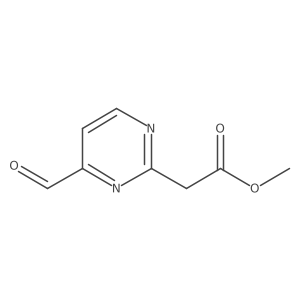 Methyl 2-(4-formylpyrimidin-2-YL)acetate Structure