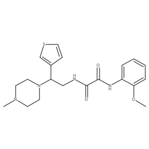 N1-(2-methoxyphenyl)-N2-(2-(4-methylpiperazin-1-yl)-2-(thiophen-3-yl)ethyl)oxalamide结构式