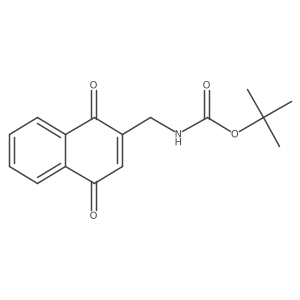 Tert-butyl ((1,4-dioxo-1,4-dihydronaphthalen-2-yl)methyl)carbamate Structure