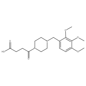 4-Oxo-4-(4-(2,3,4-trimethoxybenzyl)piperazin-1-yl)butanoic acid结构式