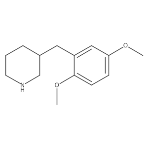 3-(2,5-Dimethoxybenzyl)piperidine Structure