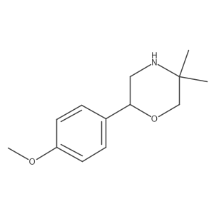 2-(4-Methoxyphenyl)-5,5-dimethylmorpholine Structure