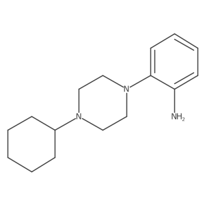 2-(4-Cyclohexylpiperazin-1-yl)aniline Structure