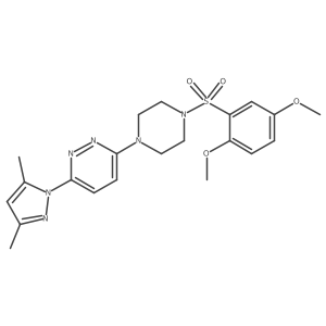 3-[4-(2,5-dimethoxybenzenesulfonyl)piperazin-1-yl]-6-(3,5-dimethyl-1H-pyrazol-1-yl)pyridazine Structure