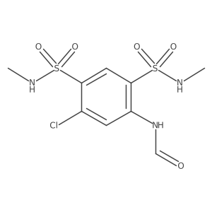 N-[5-chloro-2,4-bis(methylsulfamoyl)phenyl]formamide Structure