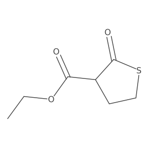 Ethyl 2-oxotetrahydrothiophene-3-carboxylate结构式