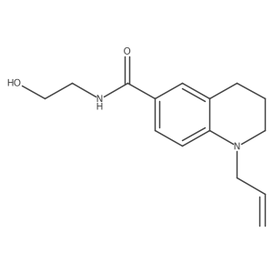 1-Allyl-N-(2-hydroxyethyl)-1,2,3,4-tetrahydroquinoline-6-carboxamide结构式