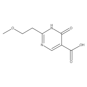 2-(2-Methoxyethyl)-6-oxo-1,6-dihydropyrimidine-5-carboxylic acid Structure