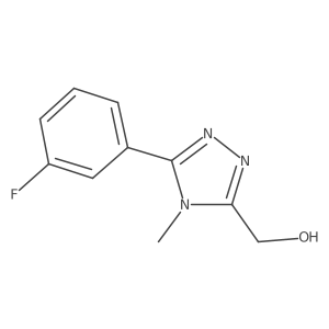 4H-1,2,4-Triazole-3-methanol, 5-(3-fluorophenyl)-4-methyl- Structure