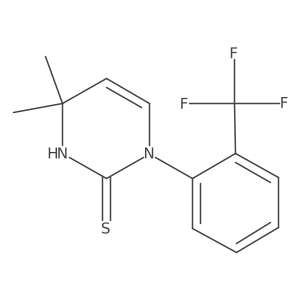 4,4-Dimethyl-1-[2-(trifluoromethyl)phenyl]-1,4-dihydropyrimidine-2-thiol Structure
