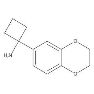 1-(2,3-Dihydro-1,4-benzodioxin-6-yl)cyclobutan-1-amine Structure