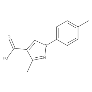 3-Methyl-1-(p-tolyl)-1h-pyrazole-4-carboxylic acid结构式