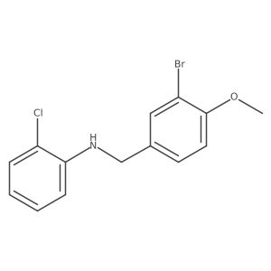 3-Bromo-N-(2-chlorophenyl)-4-methoxybenzenemethanamine结构式