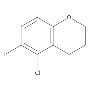 5-Chloro-6-iodochromane Structure