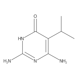 2,6-Diamino-5-(propan-2-yl)-3,4-dihydropyrimidin-4-one结构式