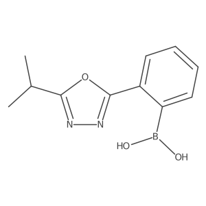 2-(5-Isopropyl-1,3,4-oxadiazol-2-yl)phenylboronic acid结构式