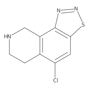 5-Chloro-6,7,8,9-tetrahydro[1,2,3]thiadiazolo[5,4-h]isoquinoline Structure