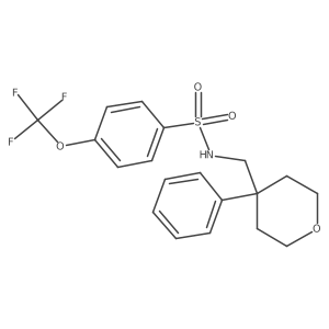 N-[(4-phenyloxan-4-yl)methyl]-4-(trifluoromethoxy)benzene-1-sulfonamide Structure