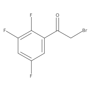 2-Bromo-1-(2,3,5-trifluorophenyl)ethanone结构式