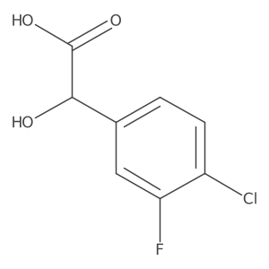 2-(4-Chloro-3-fluorophenyl)-2-hydroxyacetic acid Structure