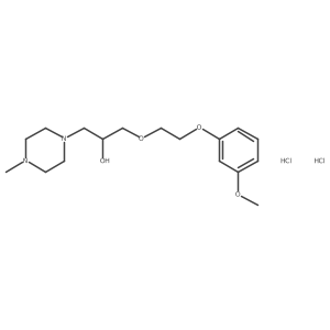 1-(2-(3-Methoxyphenoxy)ethoxy)-3-(4-methylpiperazin-1-yl)propan-2-ol dihydrochloride Structure