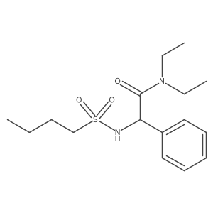 (I+/-S)-I+/--[(Butylsulfonyl)amino]-N,N-diethylbenzeneacetamide Structure