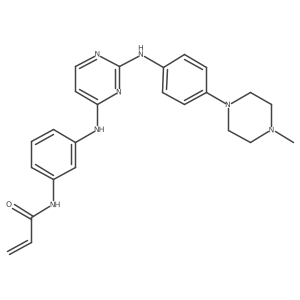 2-Propenamide, N-[3-[[2-[[4-(4-methyl-1-piperazinyl)phenyl]amino]-4-pyrimidinyl]amino]phenyl]- Structure