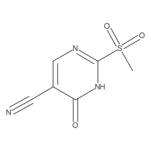 4-Hydroxy-2-methanesulfonyl-pyrimidine-5-carbonitrile Structure