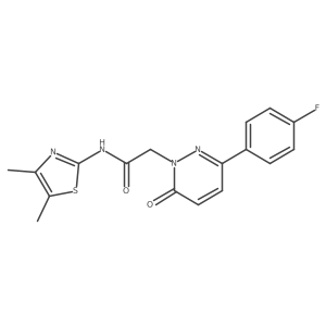 N-[(2Z)-4,5-dimethyl-1,3-thiazol-2(3H)-ylidene]-2-[3-(4-fluorophenyl)-6-oxopyridazin-1(6H)-yl]acetamide Structure