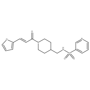 (E)-N-((1-(3-(furan-2-yl)acryloyl)piperidin-4-yl)methyl)pyridine-3-sulfonamide Structure