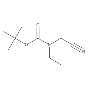 tert-butyl N-(cyanomethyl)-N-ethylcarbamate Structure