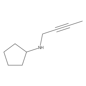 N-(but-2-yn-1-yl)cyclopentanamine Structure