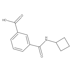 3-(Cyclobutylcarbamoyl)benzoic acid Structure