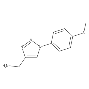 {1-[4-(methylsulfanyl)phenyl]-1H-1,2,3-triazol-4-yl}methanamine结构式