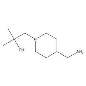 1-[4-(Aminomethyl)piperidin-1-yl]-2-methylpropan-2-ol Structure