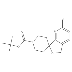 tert-Butyl 2-chloro-5H-spiro[furo[3,4-b]pyridine-7,4'-piperidine]-1'-carboxylate Structure